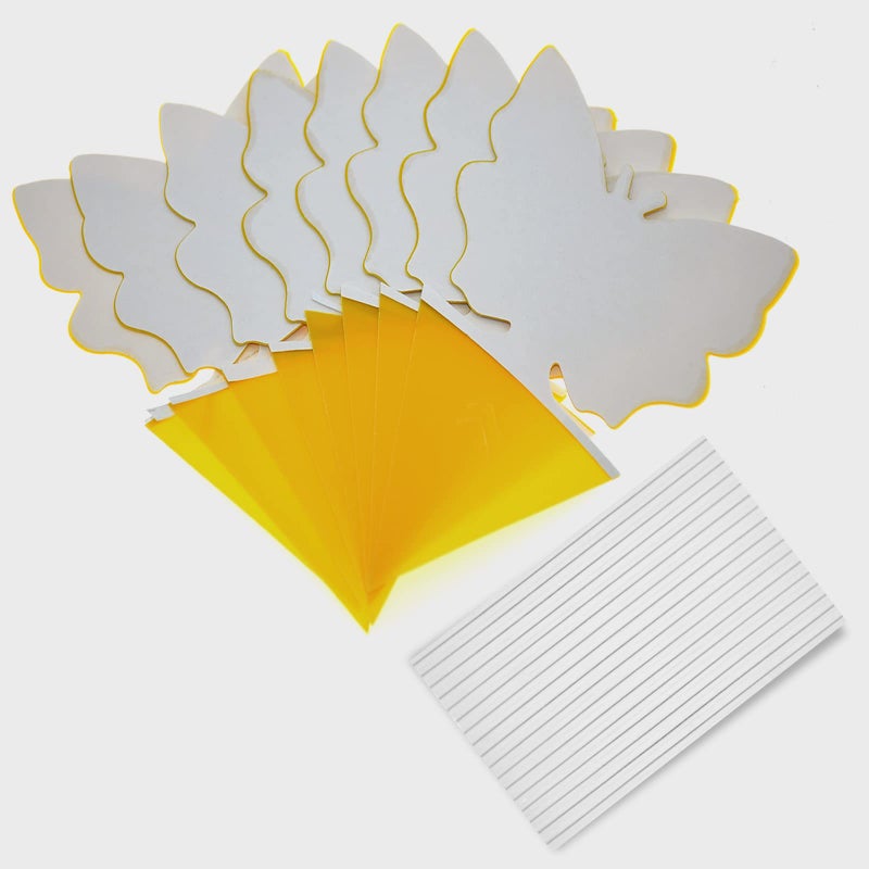 Faicuk Dual-Sided Yellow Sticky Fly Traps for Plant (20 Pack Butterfly) - Image 2